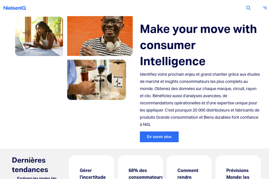 Screenshot of NielsenIQ – AI Tool