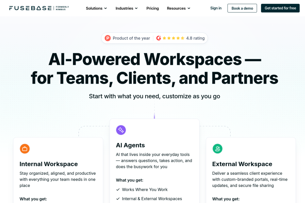 Screenshot of Nimbus Note – AI Tool