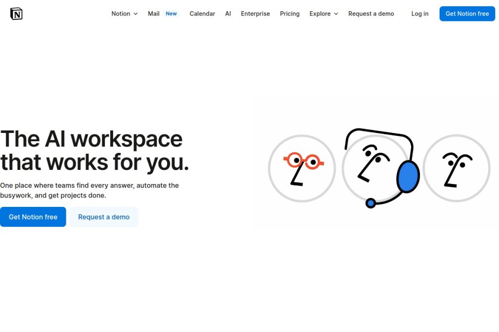 Screenshot of Notion – AI Tool