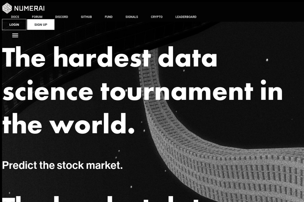 Screenshot of Numerai – AI Tool