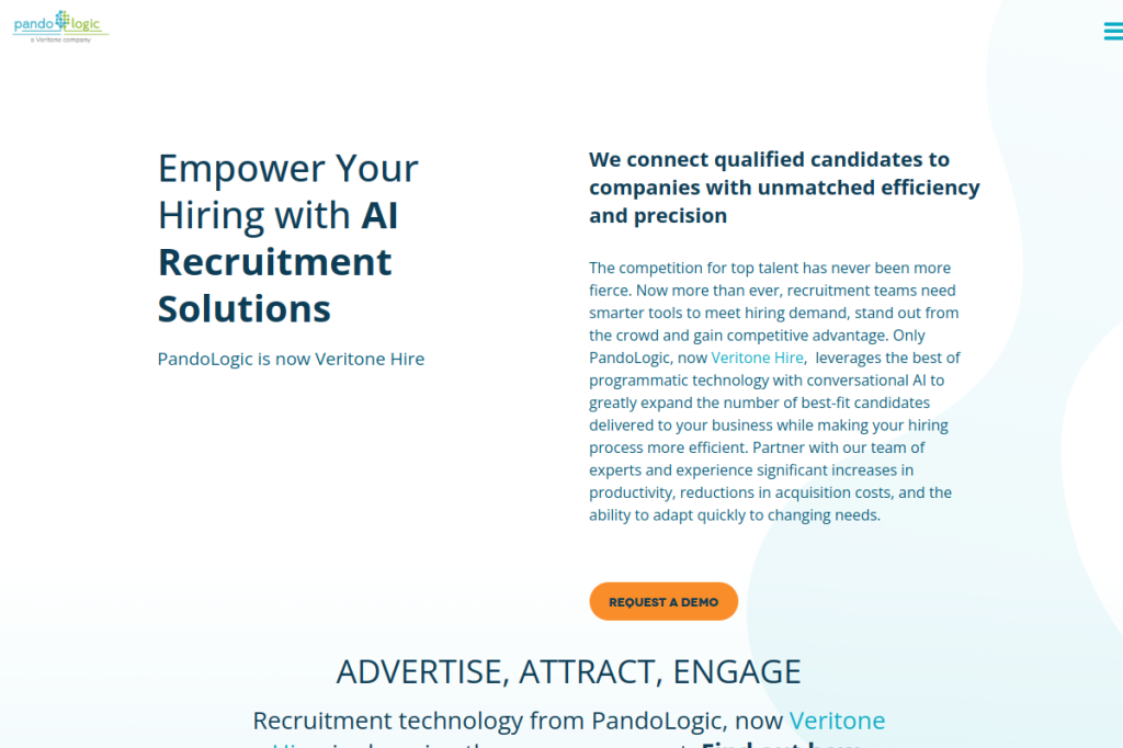 Screenshot of PandoLogic – AI Tool