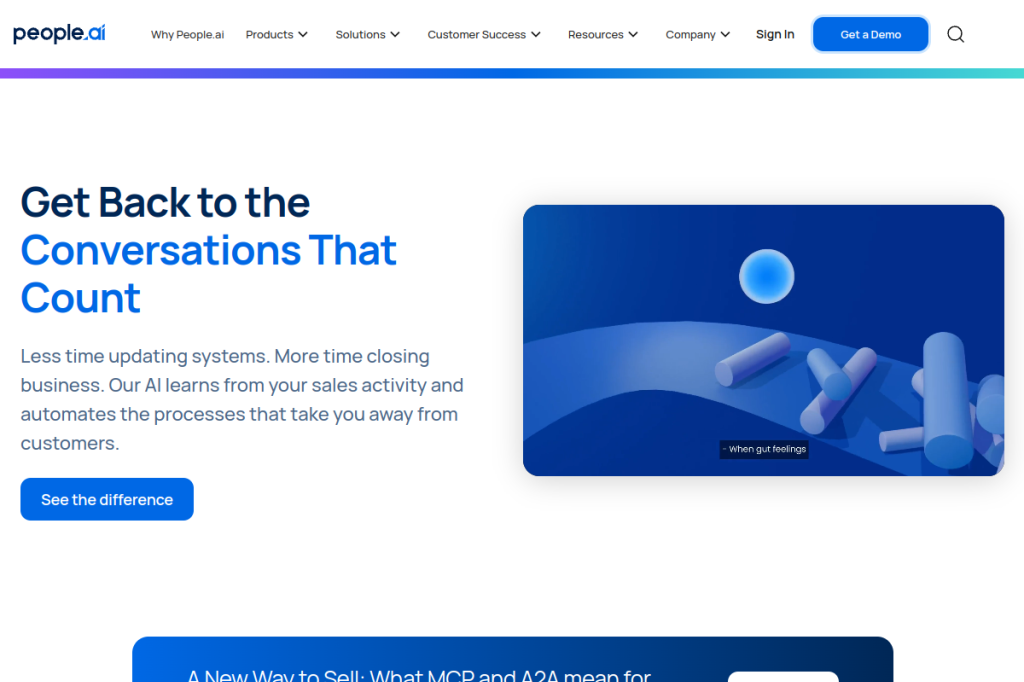 Screenshot of People.ai – AI Tool