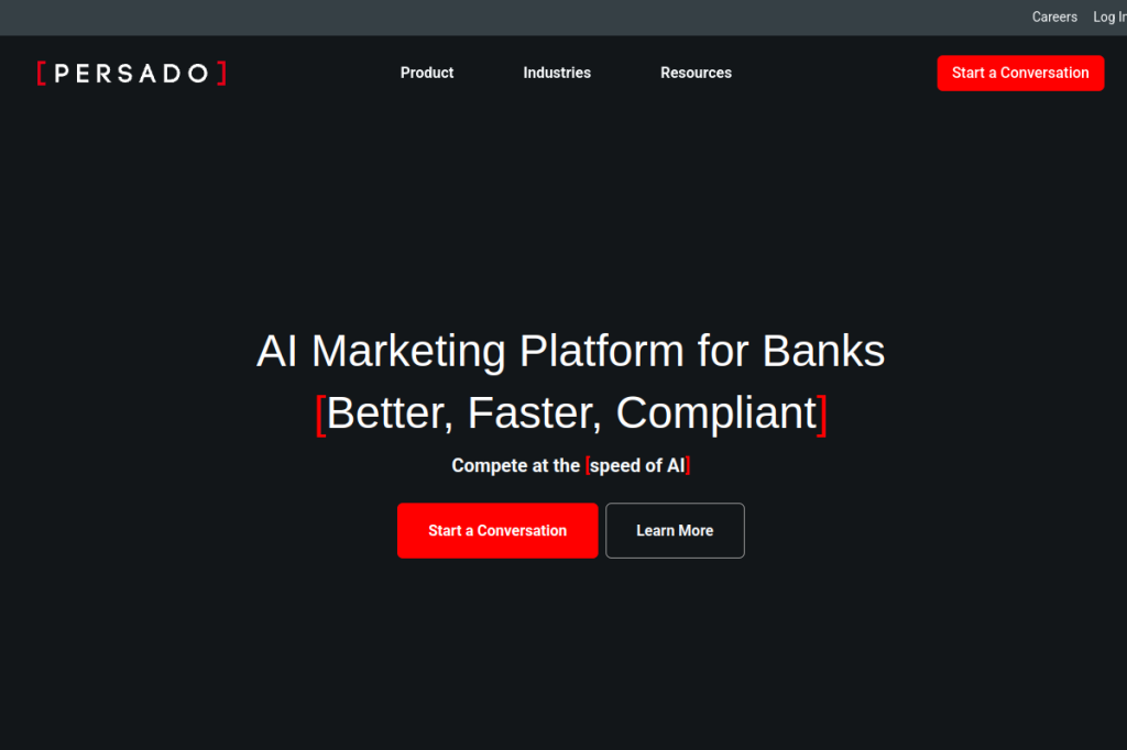 Screenshot of Persado – AI Tool