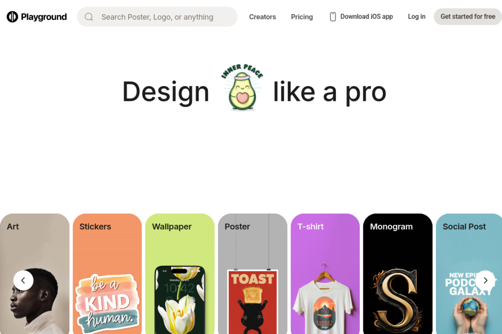 Screenshot of Playground AI – AI Tool