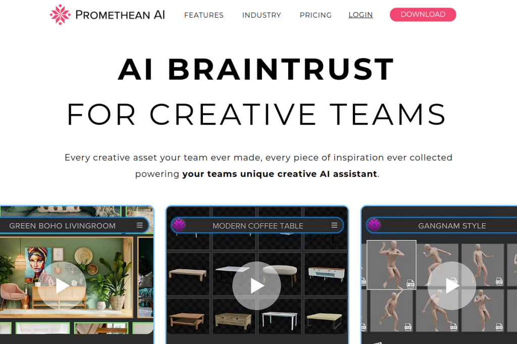 Screenshot of Promethean AI – AI Tool