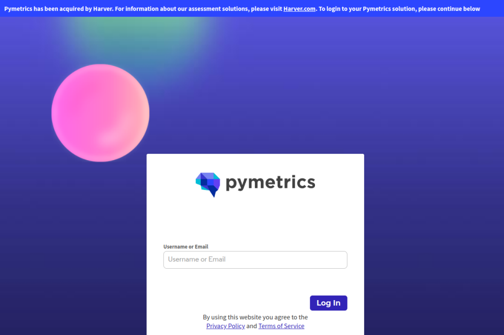 Screenshot of Pymetrics – AI Tool