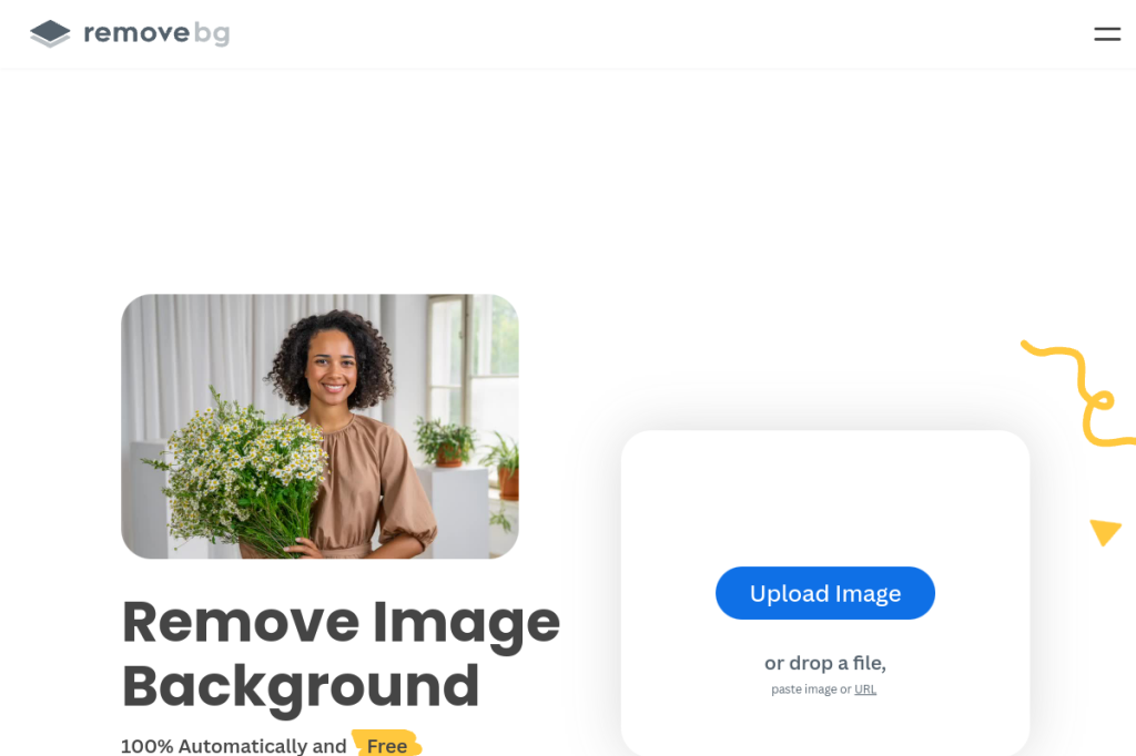 Screenshot of Remove.bg – AI Tool