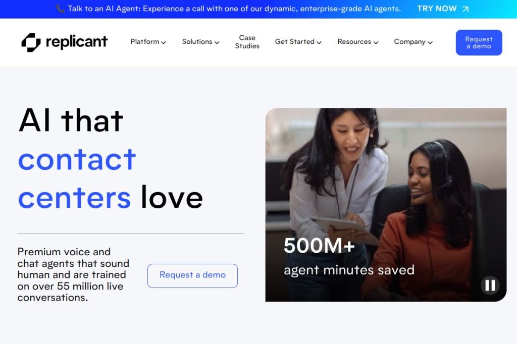 Screenshot of Replicant – AI Tool