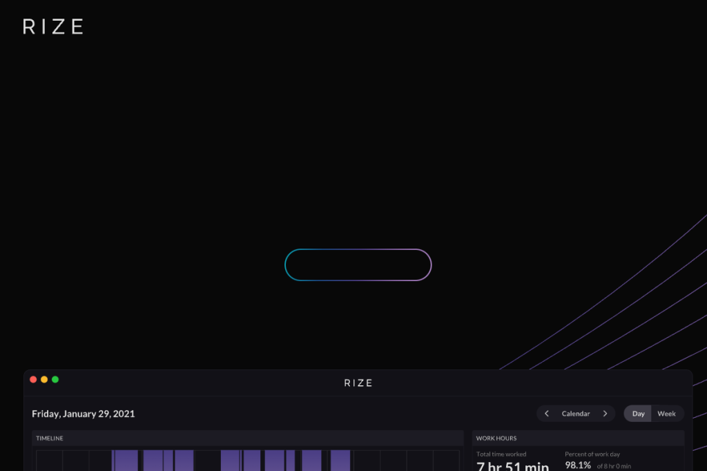 Screenshot of Rize – AI Tool