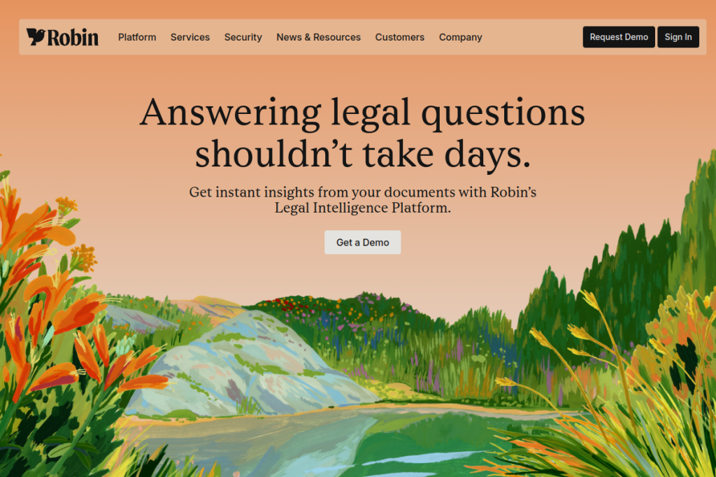 Screenshot of Robin AI – AI Tool