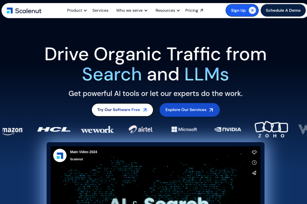 Screenshot of Scalenut – AI Tool