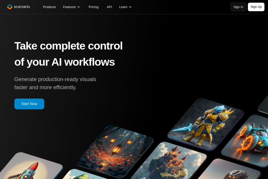 Screenshot of Scenario.gg – AI Tool