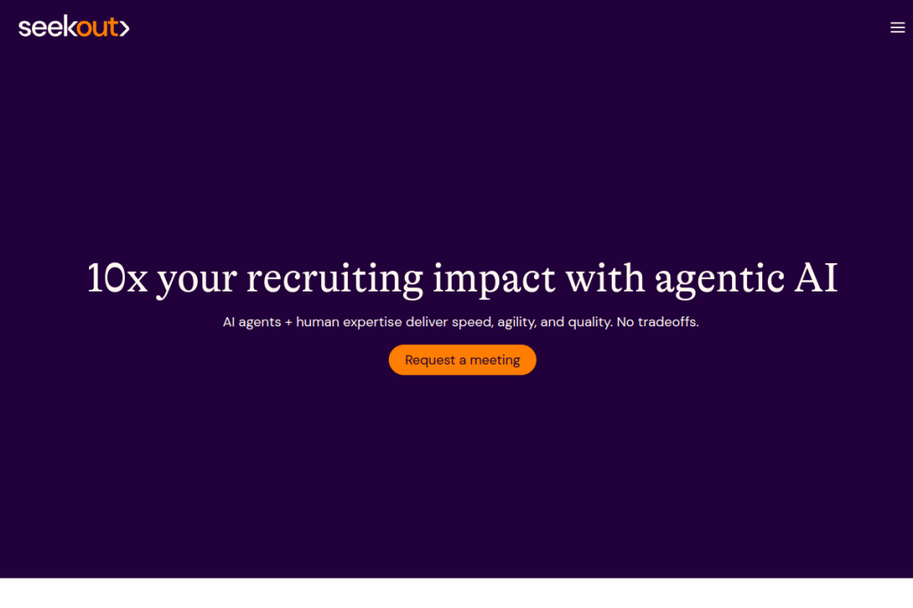 Screenshot of SeekOut – AI Tool