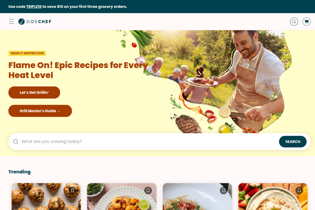 Screenshot of SideChef – AI Tool