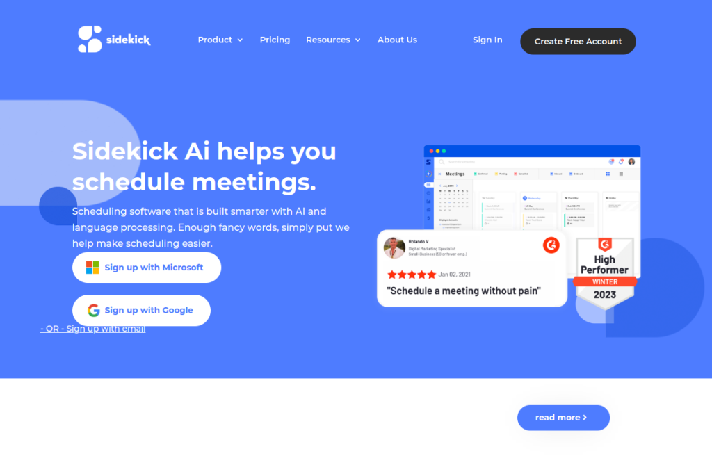 Screenshot of Sidekick AI – AI Tool