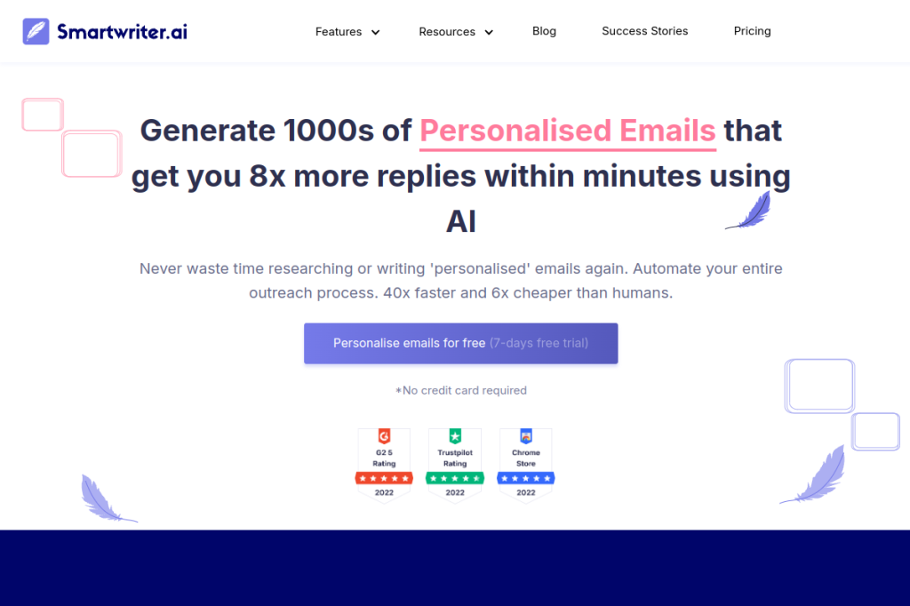 Screenshot of SmartWriter – AI Tool