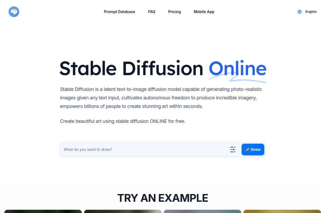 Screenshot of Stable Diffusion – AI Tool