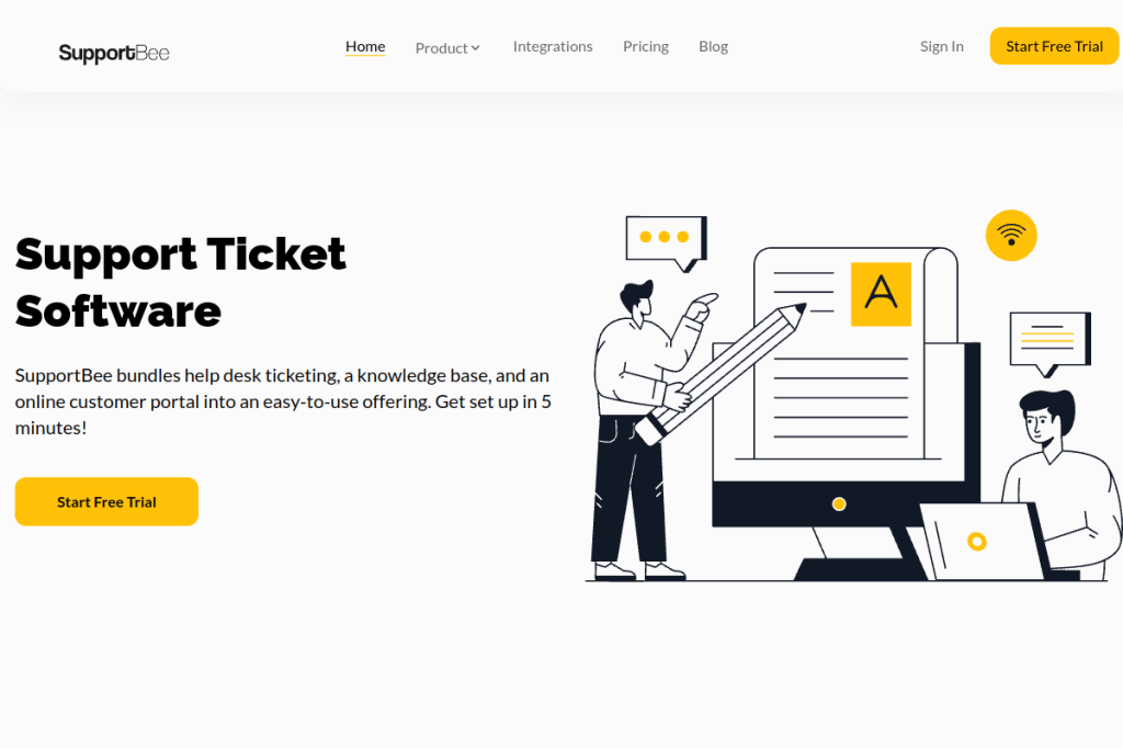 Screenshot of SupportBee – AI Tool