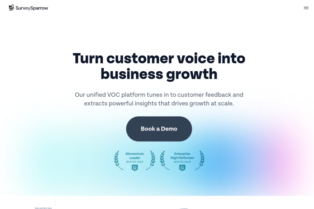 Screenshot of SurveySparrow – AI Tool