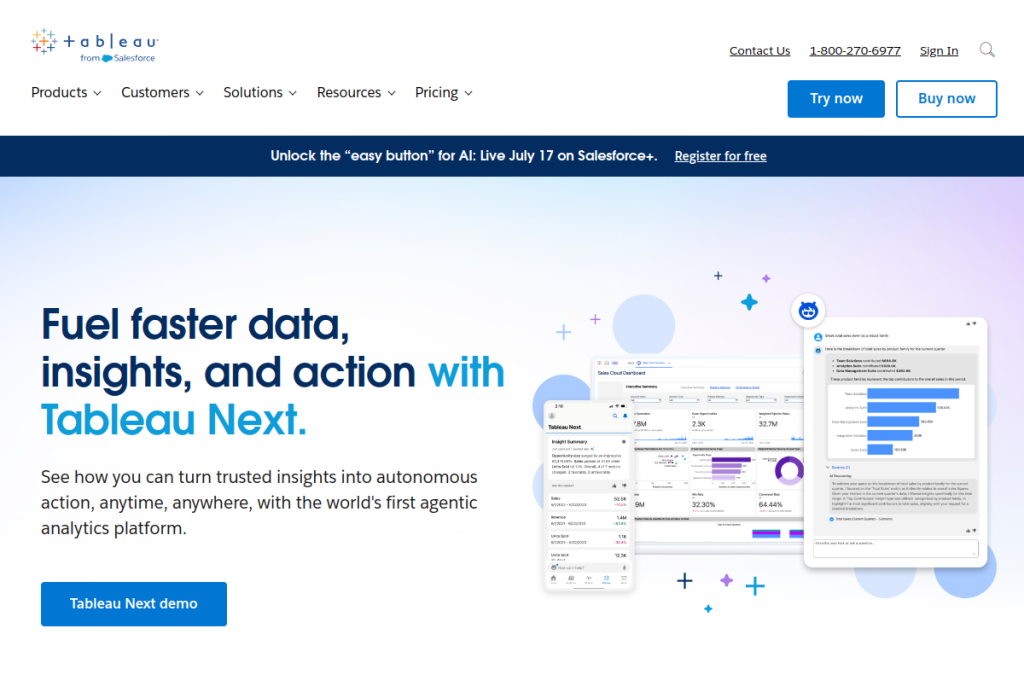 Screenshot of Tableau GPT – AI Tool