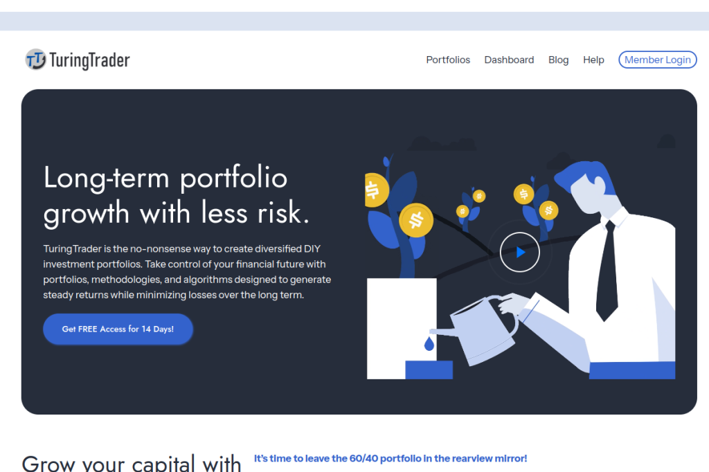 Screenshot of TuringTrader – AI Tool