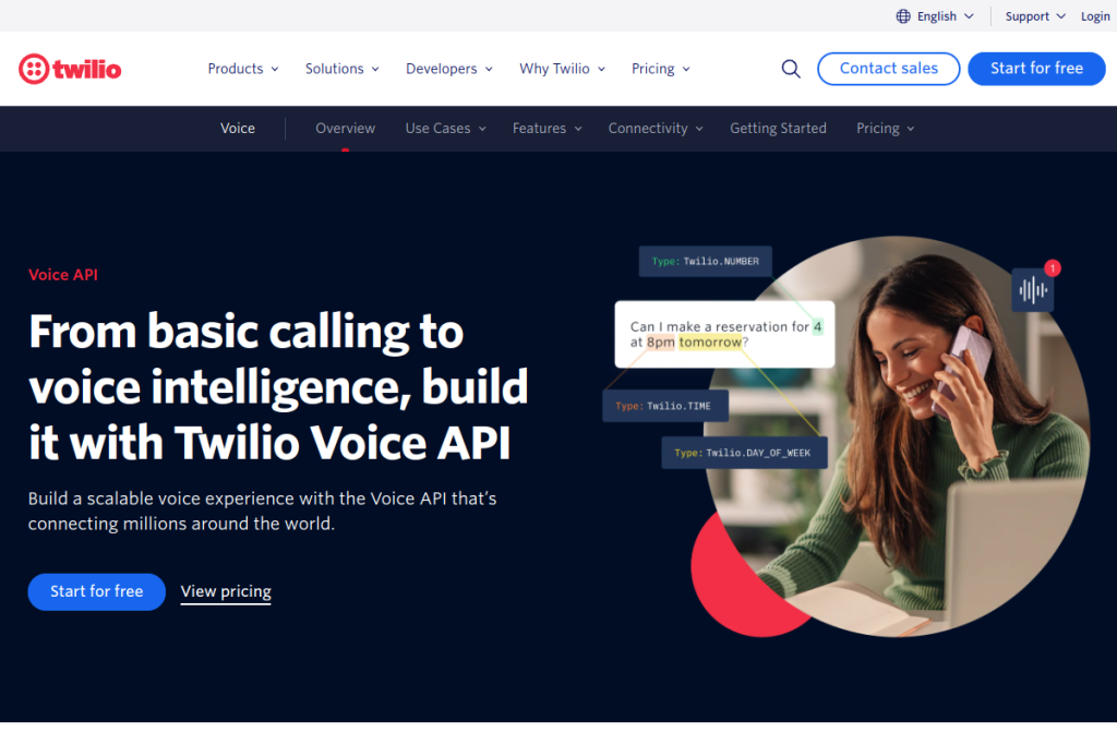 Screenshot of Twilio Autopilot – AI Tool
