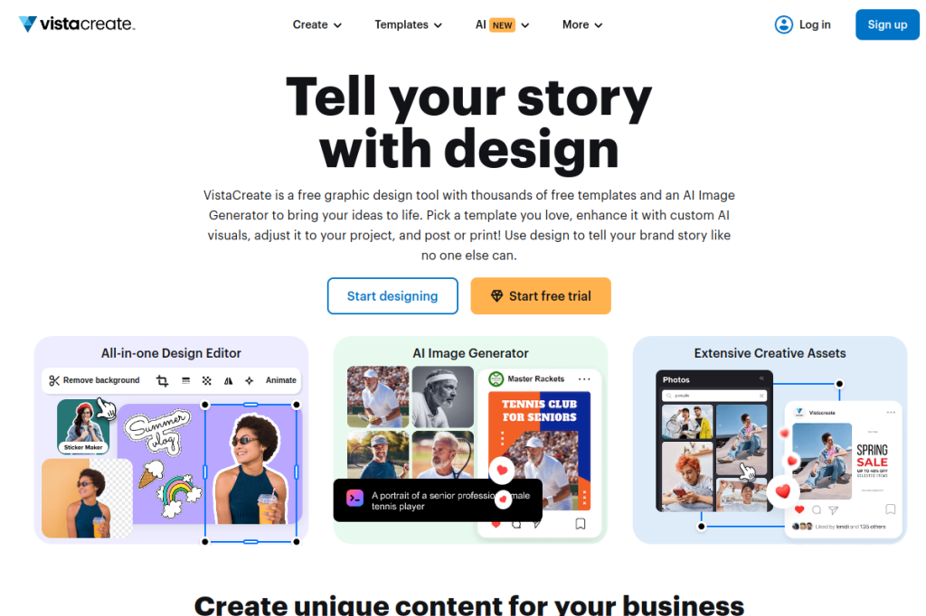 Screenshot of Visme – AI Tool