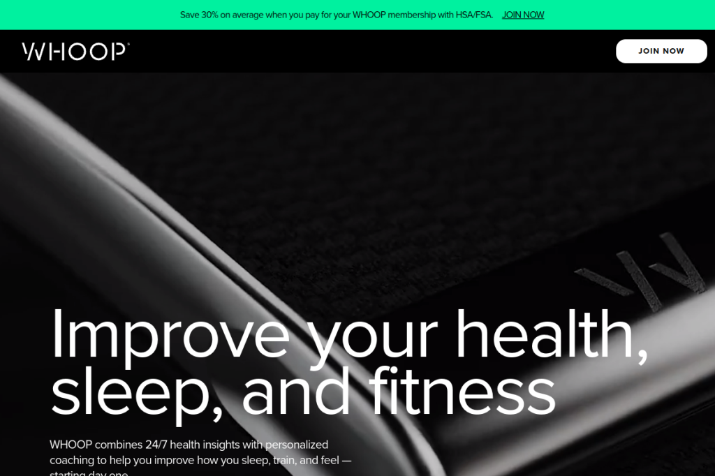 Screenshot of Whoop – AI Tool