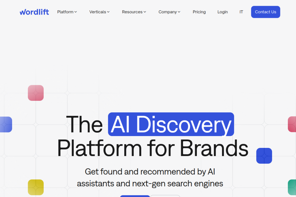 Screenshot of WordLift – AI Tool