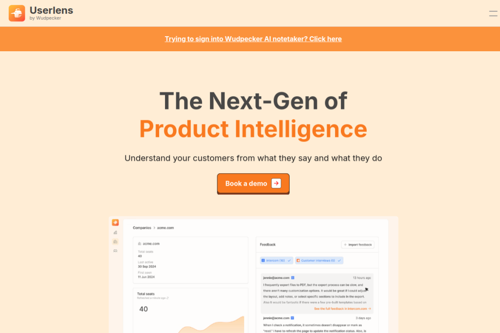 Screenshot of Wudpecker – AI Tool