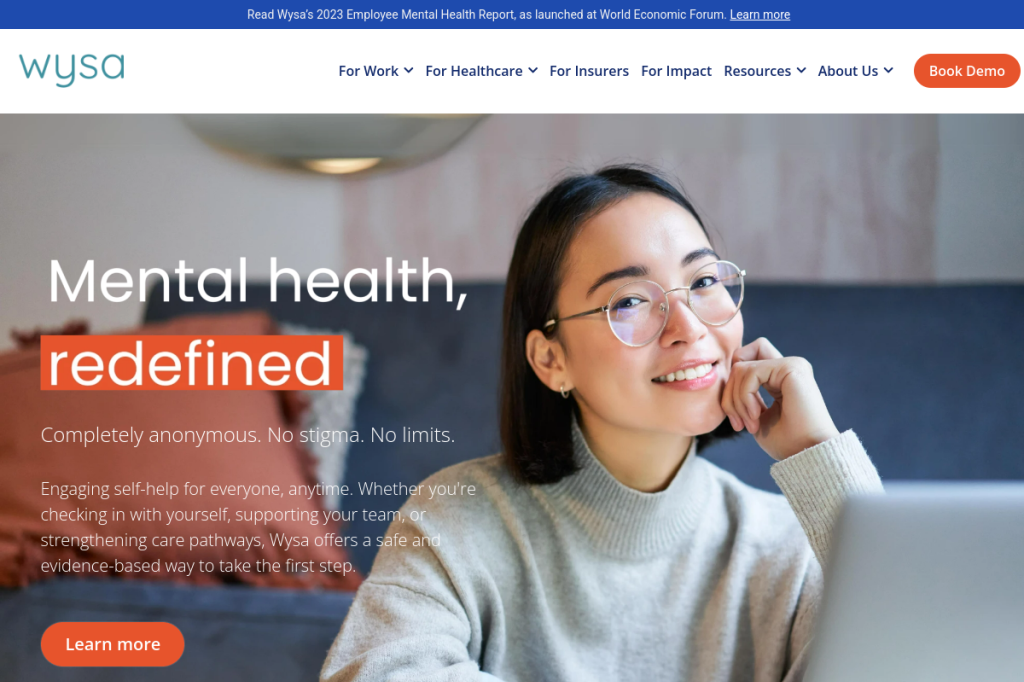 Screenshot of Wysa – AI Tool